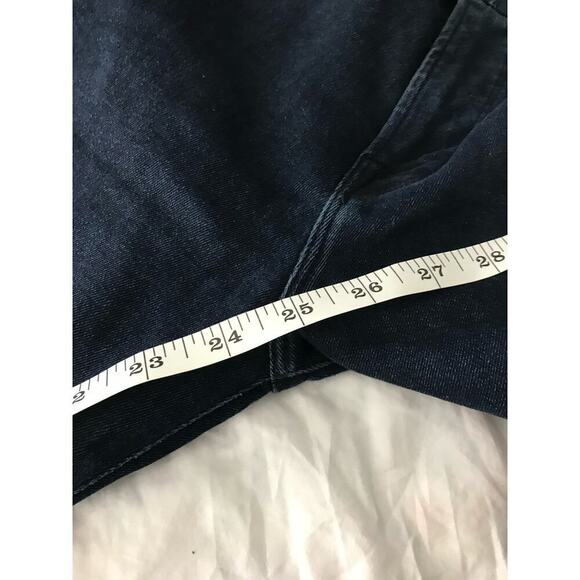 Good American Dark Wash Dark Blue Good Legs Frayed Hem Skinny Jeans Size 2/26 - Picture 4 of 7